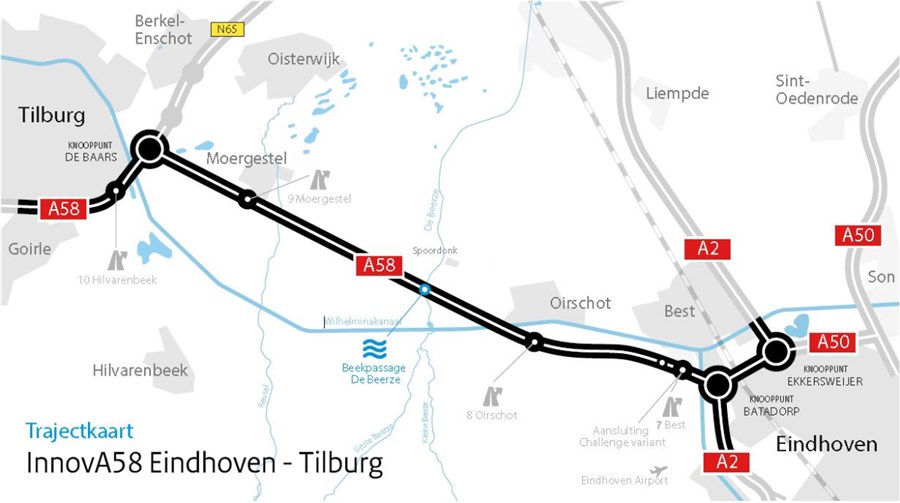 Bericht Wegverbreding A58 Eindhoven-Tilburg toch op prioriteitenlijst bekijken